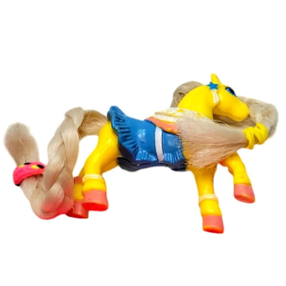 80s Vintage Little Beauties Fashion Horse  With Brush By MTC Multi Toy Corp